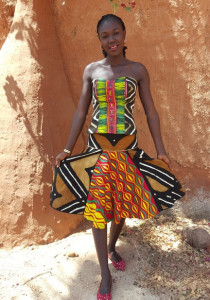 Bustier Jupe Bogolan Sunshine