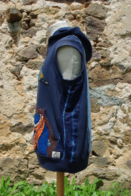 Sweat Capuche Sans Manche