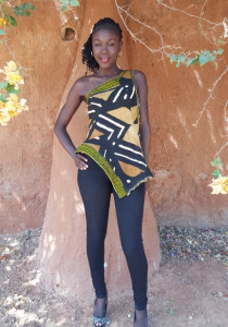 Bustier Taille Basse Bogolan Wax