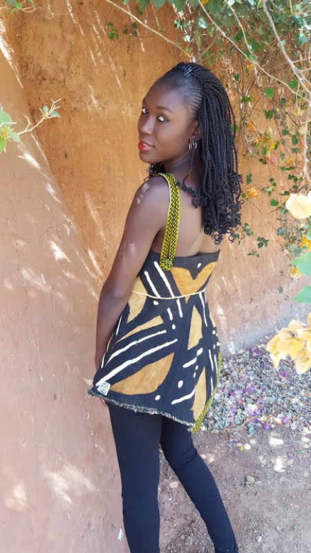 Bustier Taille Basse Bogolan Wax